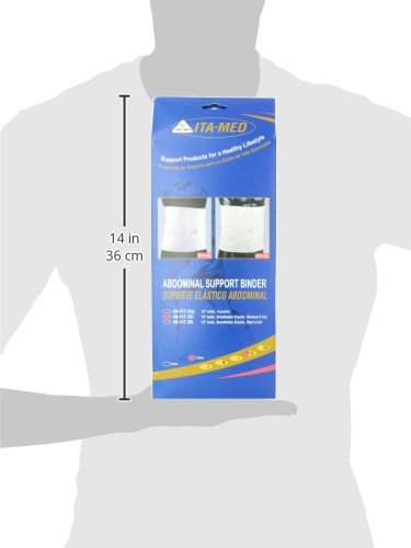 ITA-MED Women's Breathable Elastic Abdominal Binder (12" Wide), X-Large
