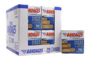STERILE BANDAGES WITH NON-STICK PAD – ASSORTED SIZES...