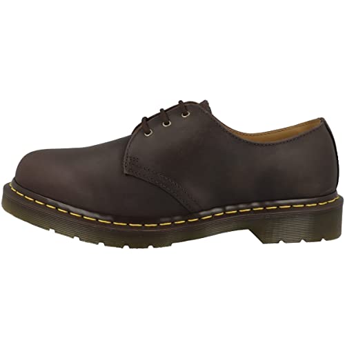 Dr. Martens Unisex 1461 Oxford, Dark Brown Crazy Horse, 8 US Women / 7 US Men