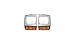 Evan-Fischer EVA18972055268 Headlight Door for Dodge Full Size Pickup 86-90 RH And LH Included W/ Single Headlamp Painted Replaces Partslink# CH2512122, CH2513122