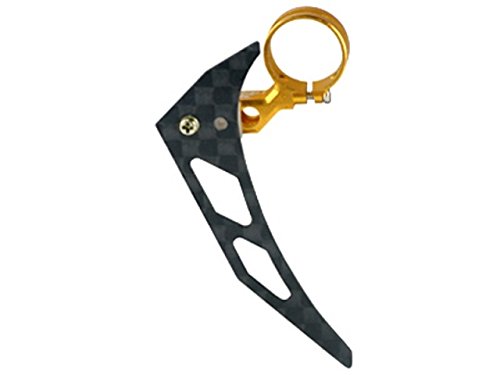 Tail Motor Mount w/Vertical Fin Gold 3mm TailBoom