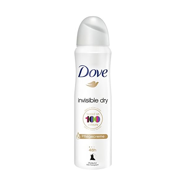 Dove Invisible Dry Antiperspirant Spray Leaves No Visible White Stains Protects 48 Hours Against Body Odour and Sweat…
