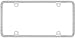 Cruiser Accessories 18130 Diamondesque License Plate Frame, Chrome/Clear