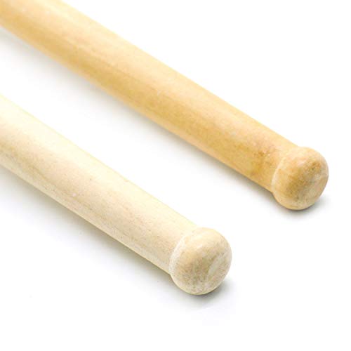 HUELE 13 Inches Red Foam Mallet Drum Mallets Sticks Drumstick Instrument