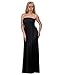 HDE Women's Strapless Maxi Dress Plus Size Tube Top Long Skirt Sundress Cover Up (Black, 4X)