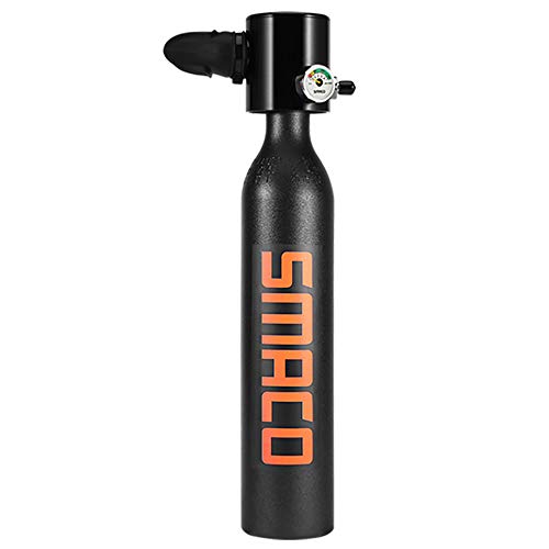 0.5L Scuba Oxygen Cylinder Diving Air Tank Scuba Regulator Diving Respirator with Gauge