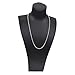 AmyRT Jewelry 2.5mm Womens Mens Titanium Steel Rolo Cable Wheat Chain Link Necklace 16 to 30 in