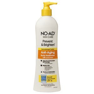Image of NO-AD Prevent & Brighten Anti-Aging Body Moisturizer SPF 15, Lotion 12 fl oz