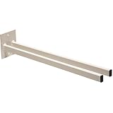 GEMPLER'S Extra Long 20 INCH Wall-Mounted Steel Long-Handled Tool Tidy Storage Rack for Safely Hanging and Storing Brooms Shovels Garden Rakes Hose Pipes Spades & General Work Tools