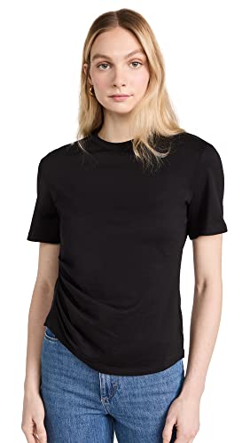 Theory Women's Side Drape Tee, Black, M