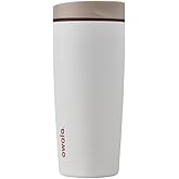 Owala SmoothSip Slider Insulated Stainless Steel Coffee Tumbler, Reusable Iced Coffee Cup, Hot Coffee Travel Mug, BPA Free 20 oz, Vanilla Bean