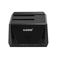 Cigooxm Hard Drive Docking Station USB 3.0 to 2.5/3.5inch SATA Hard Disk Case Dual Bay HDD SSD UASP Fast Speed Tool-Free Installation