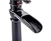 HOROW Oil Rubbed Bronze Bathroom Vessel Sink Faucet Waterfall Singe Handle One Hole Basin Mixer Tap Tall Body
