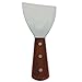 Richohome Wood Handle Stainless Steel Blade Slant Edge Grill Scrapers, 4 by 8.5-Inch (Pack of 2)