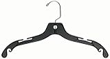 HOUSE DAY Clothes hangers - Coat hangers Heavy Duty - Polished Chrome Hardware Top Hangers XF - Cloth SWIVEL HOOK HANGERS, Plastic Hanger 17