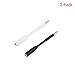 KiWiBiRD Mini Aux Extender Cable/Headphone Extension Adapter/3.5mm Male-to-Female Jack for Apple iPhone Smart Battery Charger Case, Mophie Juice Pack, Other Battery Cases (2-Pack)