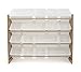 Humble Crew Supersized Toy Storage Organizer with 16 Removable Bins, Natural/White – Large Toy Storage for Toddlers Ideal for Kids' Rooms, Playrooms, and Nurseries - Modern Toy Bins for Kids