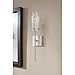 Brushed Nickel Wall Sconce Light Fixture, Indoor Glass Bathroom Sconce Wall Lighting