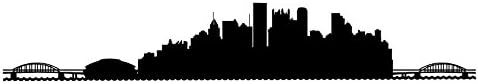 Pittsburgh Skyline - Large, Black - Custom Vinyl Wall Art Decal Decor, Wall Decor, for Homes, Offices, Kids Rooms, Nurseries, Schools, High Schools, Colleges, Universities, Interior Designers, Architects, Remodelers