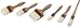 SPARTA 4038000 Boarhair Round Brush, Ergonomic Shape With Studry Wood Handle, 1 Inch, Brown