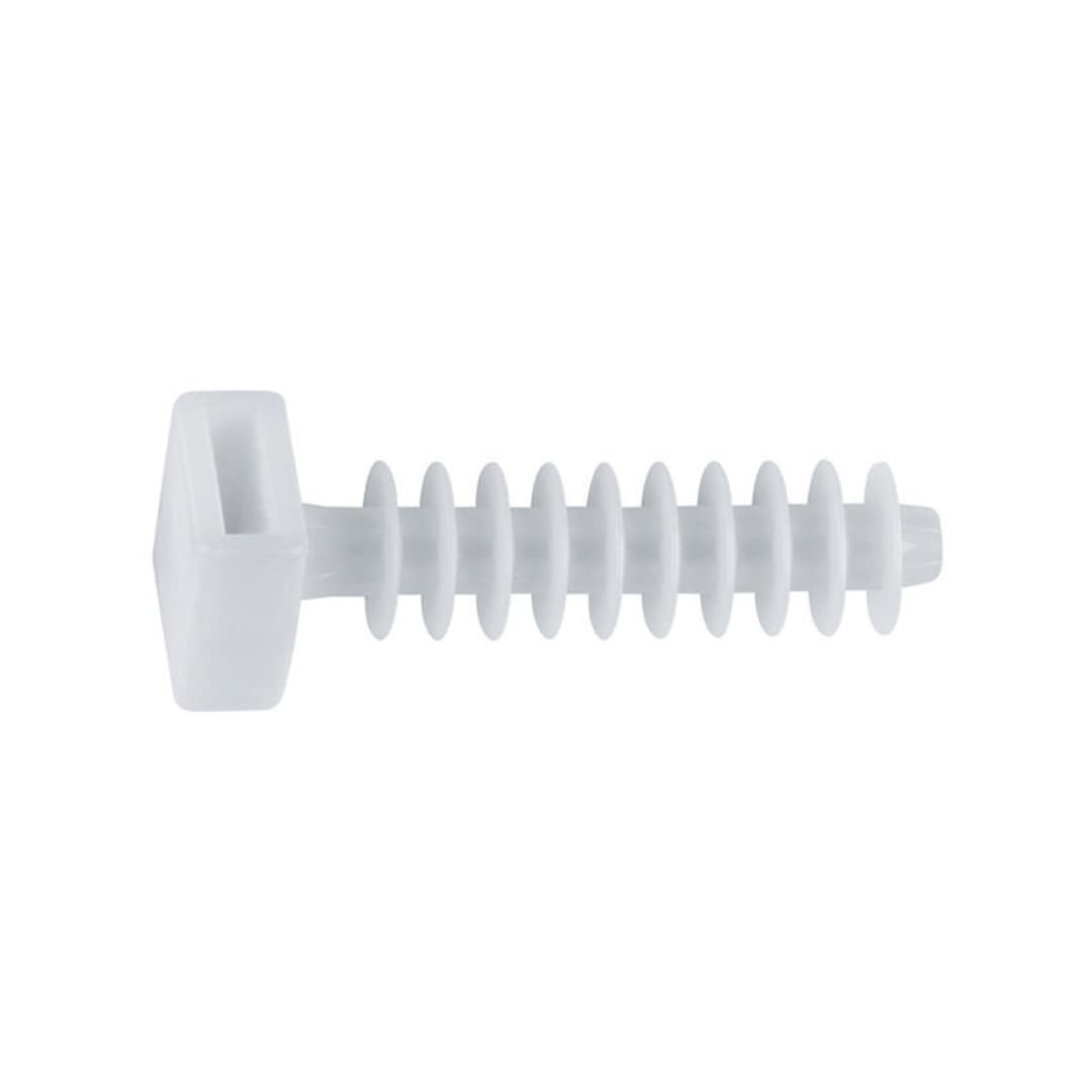 Index TACOBRIBL6 Wall Plugs for Cable Ties, 6 mm, White