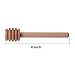 Artcome 24 Pack 4 Inch Wood Honey Dipper Sticks, with Spoon, Ribbon and Storage Bag for Honey Jam Jar Dispense, Mini Individually Wrapped, Wedding Party Favors