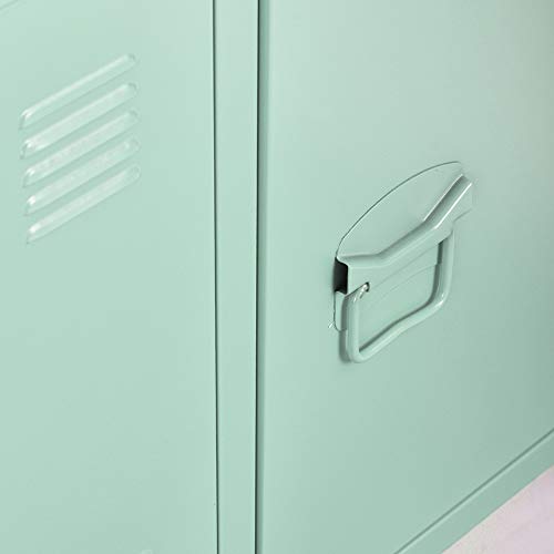 HouseinBox Metal Storage Cabinet Kids Organizer 2 Tier 6 Shelves Stacking Stand with Handle