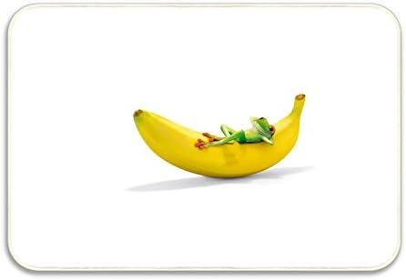 Dick Sidney FROG ON BANANA Welcome Doormat Entrance Mat Floor Mat Rug Indoor/Bathroom Mats Rubber Non Slip