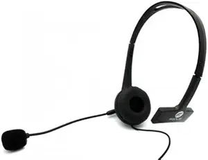 Over-the-Head 3.5mm Hands-Free Mono Headset Wired Headphone with Boom Microphone for iPhone 6 / 6 Plus, 5S, 5C, 5, 5G - iPhone 4S 4 3GS 3G (AT&T, T-Mobile, Alltel, Boost, Virgin Mobile, Sprint, Verizon, Net10, Straight Talk, Cricket, US Cellular)