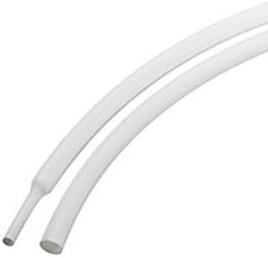 White Heat Shrink Tubing Wrap Shrink Sleeving Tube - 1 metre Length (1.2mm Inside Diameter Before Recovery)