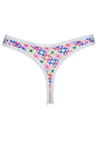 Fruit of the Loom Womens 6 Pack Cotton Thongs Panties Design may vary Assorted size 5