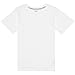 French Toast Boys' Short Sleeve Crewneck Tee,White,M (8)