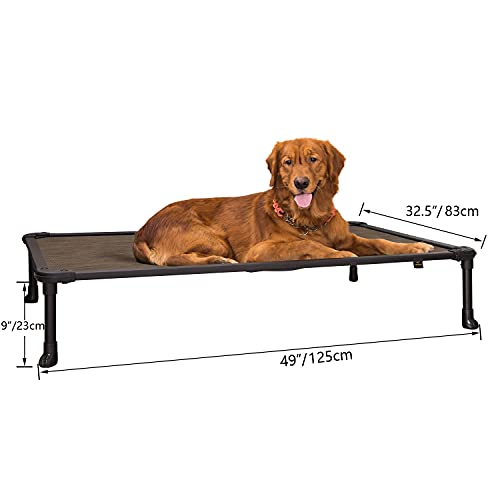 Veehoo Chew Proof Elevated Dog Bed Cooling Raised Pet Cot Rustless