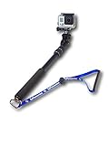 GoPioneering 3 in 1 Selfie Stick - Premium Camera Monopod Works Great with GoPro, Iphone, Samsung, Android and Most DSLR Cameras (No Bluetooth)