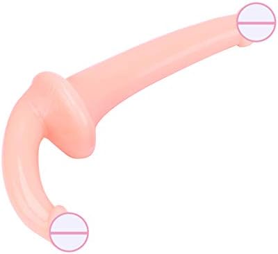 Fitting Dual Penetration Head Female Mas*turbaders Double se*x ADU*lt Products Silicone to*ys Women Lesbian Realistic Pen*is Flesh,av Wand Vib*readors Tongue