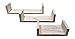 Gianna's Home Set of 3 Rustic Farmhouse Distressed Country Floating Shelves (U-Shaped)