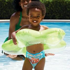 Let your little one make a splash in their favorite Disney/Pixar character, including Nemo!