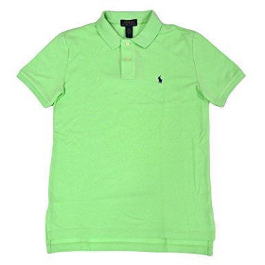 Polo ralph lauren boys classic mesh polo shirt (key lim…