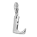 SilberDream Charm 925 Sterling Silver Letter L Lobster Clasp Charm