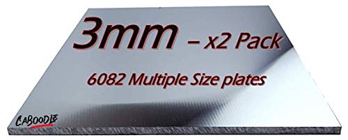 3mm Aluminium Sheet Plate- MULTIPLE SIZE'S & PACK QTY'S - 100 x 100 x 3mm - 2 Pack — image 1