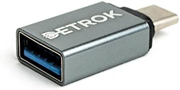 USB Type-C to USB 3.0 Adapter (USB-C) (Gray) for new MacBook Pro, MacBook 12", Chromebook Pixel, USB-C Phones, Nintendo Switch, etc. - Sturdy, slim design