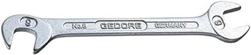 Gedore 8-12 12 mm Small Double Ended Midget Spanner - Silver