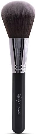 Nanshy Large Face and Bod Powder Makeup Brush for cosmetic such as foundation, bronzer, blush. Vegan, soft synthetic, cruelty free brushes. Black Handle