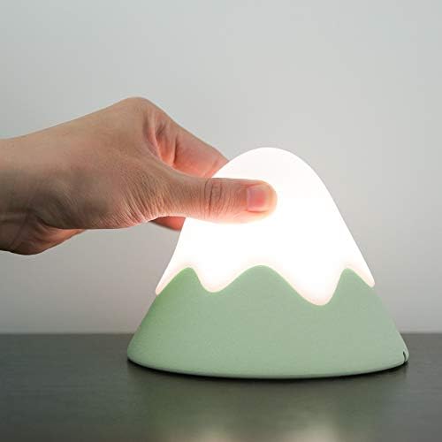 Touch-Activated Night Light LED Rechargeable Wireless Motion Sensor Night Lamp Sound Control Bedside Light Timer Brightness Adjustable for Children& Kids (Green)