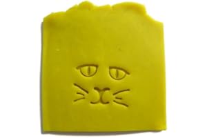 Cat Kitty face stamp for soap clay cement