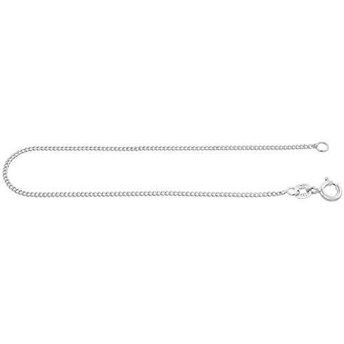 Sterling Silver Thin CURB CHAIN Necklaces & Bracelets 1.3mm fine Nickel Free Italy, sizes 7 - 30 inch