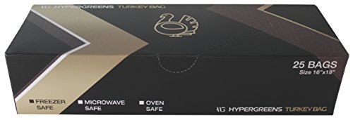 Hypergreens Turkey Oven Bags 25 Pack 16x18 Inch