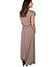 3269-MOC-20: KRISP Maxi Dress,Mocha,UK 20/US 16