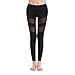 Yoga Pants, FEIVO Women's Power Flex Yoga Pants Tummy Control Workout Yoga Capris Pants Leggings,Mesh-black1,Large