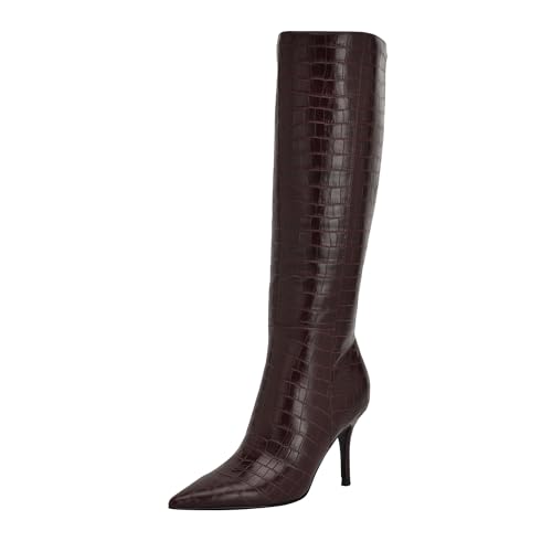 Guess Women's Gressa Boot, Dark Red 600, 8.5